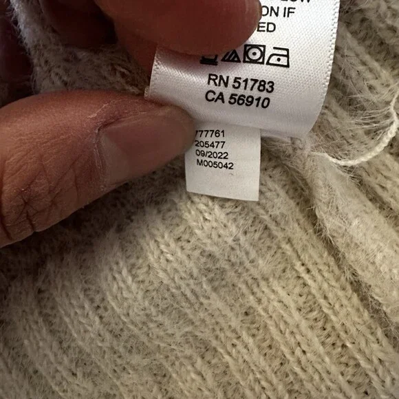 Maurices Plus Size Eyelash Striped Open Cardigan Plus Size 0X Cream Sweater - Picture 11 of 15